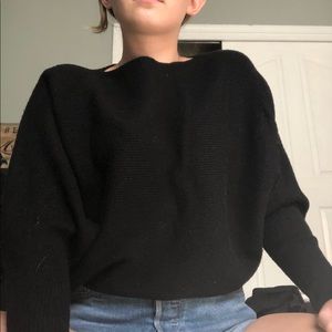 Chic black sweater!